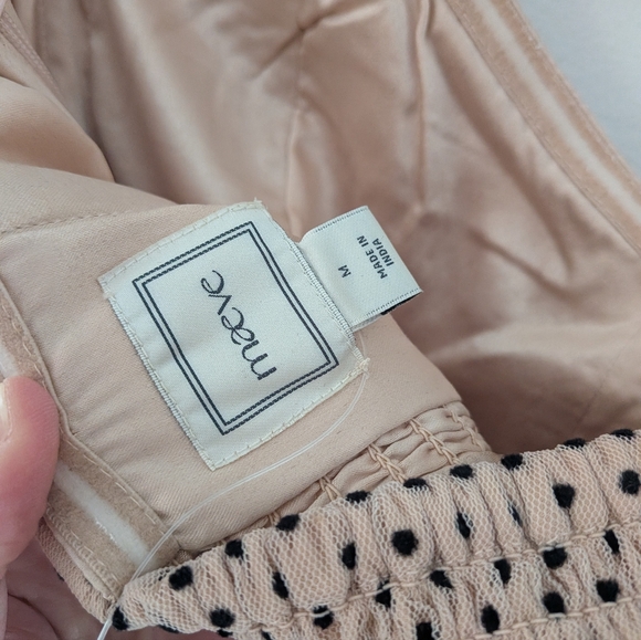 Anthropologie Maeve Strapless Polka Dot Tulle Midi Dress - Picture 8 of 15